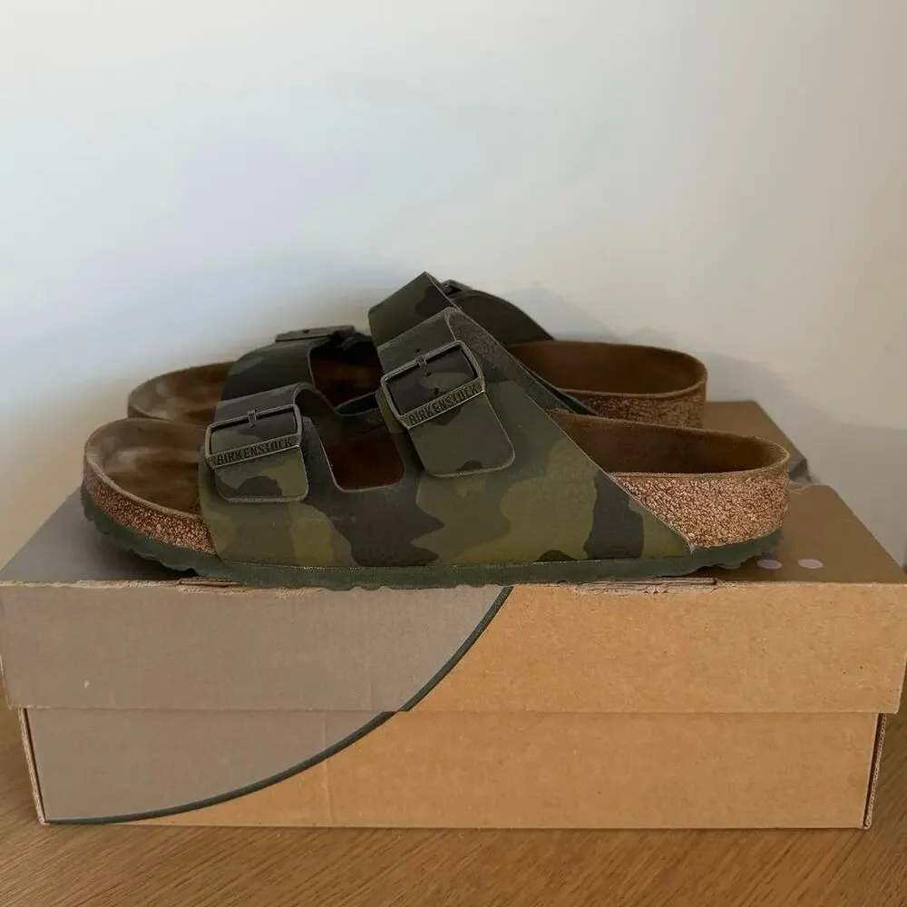 Birkenstock Arizona ‘Green Camo’ Unisex Sandals - SZ M 9-W 11!